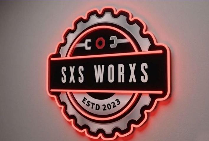 SXS WORXS neon sign
